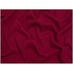 Minerva Waffle Textured Stretch Knit - per metre - Wine