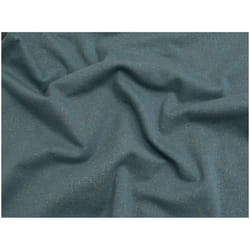 Minerva Lurex Tubular Rib Stretch Knit - per metre - Indigo Blue & Gold