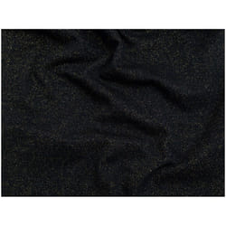 Minerva Lurex Tubular Rib Stretch Knit - per metre - Navy Blue & Gold