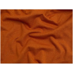 Minerva Lurex Tubular Rib Stretch Knit - per metre - Rust & Gold