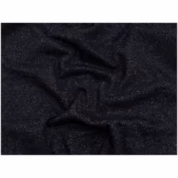 Minerva Lurex Tubular Rib Stretch Knit - per metre - French Navy & Silver