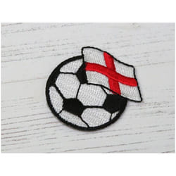 Patch Motif Football Flag  Black & White - each