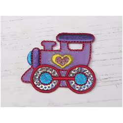 Patch Motif Sequin Train Multicoloured - each