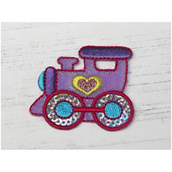 Patch Motif Sequin Train  Multicoloured - each
