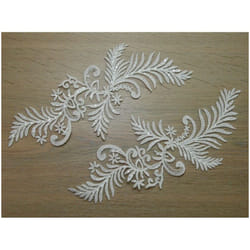 Sequin Lace Appliques  Ivory  - per pack of 2