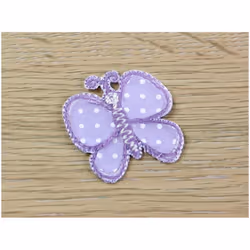 Spotty Butterfly Patch Motif Lilac - each