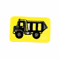 Patch Motif Truck  Yellow & Black - each