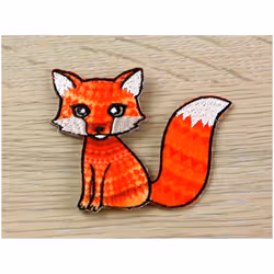 Patch Motif Aztec Fox  Orange - each