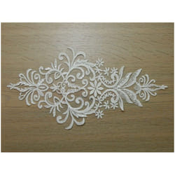 Sequin Lace Appliques  Ivory  - each
