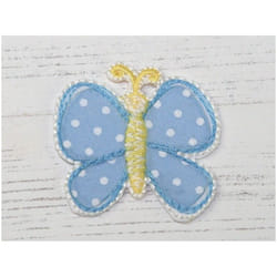 Patch Motif Butterfly  Blue - each