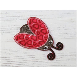 Patch Motif Ladybird  Red - each