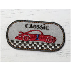 Patch Motif Car  Beige - each
