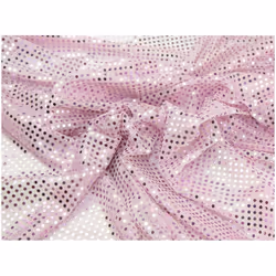 Minerva Sequin Stretch Knit Fabric - per metre - Lilac