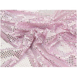 Minerva Sequin Stretch Knit Fabric - per metre - Lilac