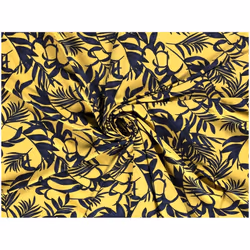Minerva Stretch Woven Polyester Crepe Fabric Yellow - per metre