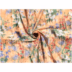 Minerva Cotton Blend Voile Fabric Salmon - per metre
