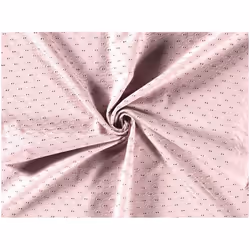 Minerva Embroidered Cotton Eyelet Fabric Pink - per metre