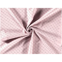 Minerva Embroidered Cotton Eyelet Fabric Pink - per metre