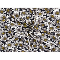 Minerva Viscose Jersey Stretch Knit Fabric Navy - per metre