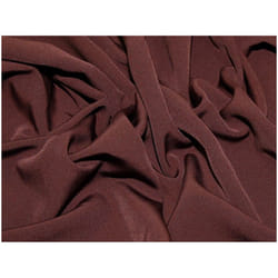Minerva Sienna Crepe Fabric - per metre - Mahogany Brown