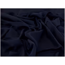 Minerva Nida Polyester Crepe - per metre - Navy Blue