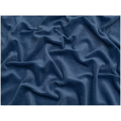 Minerva 4 Wale Velour Rib Stretch Knit Cord - per metre - Indigo Blue
