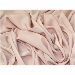 Minerva Juliet Smooth Peachskin Crepe Fabric - per metre - Beige