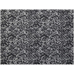 Minerva Stretch Woven Jacquard Fabric Black - per metre