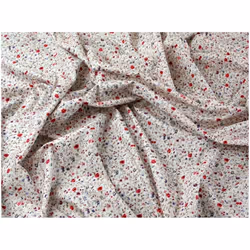 Minerva Cotton Lawn Fabric Red - per metre