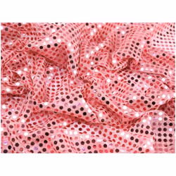 Minerva Sequin Stretch Knit Fabric - per metre - Pink