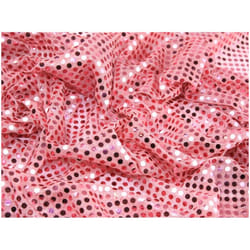 Minerva Sequin Stretch Knit Fabric - per metre - Pink