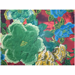 Minerva Polyester Georgette Fabric Wine - per metre