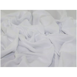 Minerva Nida Polyester Crepe - per metre - White