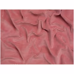 Minerva 4 Wale Velour Rib Stretch Knit Cord - per metre - Dusky Pink