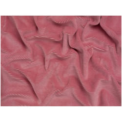 Minerva 4 Wale Velour Rib Stretch Knit Cord - per metre - Dusky Pink