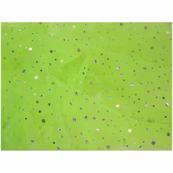 Minerva Sequin Voile - per metre - Lime Green