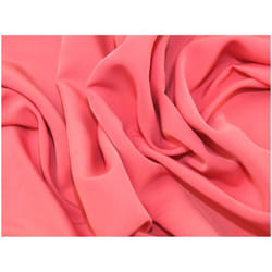Minerva Sienna Crepe Fabric - per metre - Coral Pink
