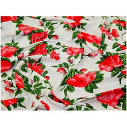 Minerva Viscose Challis - per metre - White