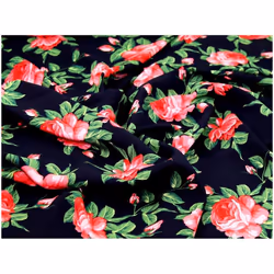 Minerva Viscose Challis - per metre - Navy