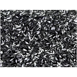 Minerva Viscose Challis Fabric - per metre - Black & White