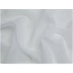 Minerva Polyester Voile Fabric - per metre - Ivory