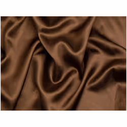 Minerva Liquid Satin Fabric - per metre - Brown