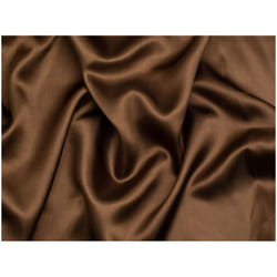 Minerva Liquid Satin Fabric - per metre - Brown