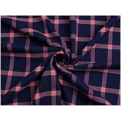 Minerva Stretch Woven Suiting - per metre - Pink & Navy