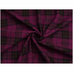 Minerva Stretch Woven Suiting - per metre - Plum & Black