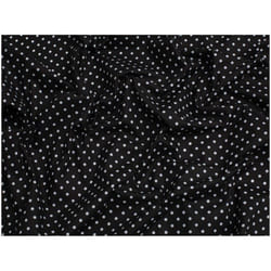 Minerva Printed Polycotton Fabric - per metre - Black
