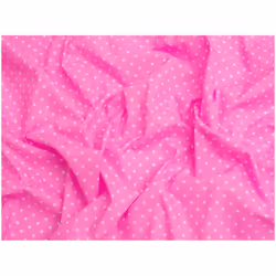 Minerva Printed Polycotton Fabric - per metre - Bright Pink
