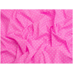 Minerva Printed Polycotton Fabric - per metre - Bright Pink