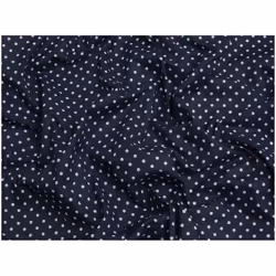 Minerva Printed Polycotton Fabric - per metre - Navy Blue