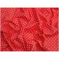 Minerva Printed Polycotton Fabric - per metre - Red